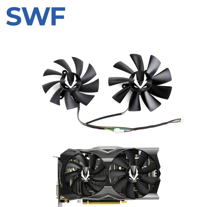 *87 มม. GA92S2H 100 มม.GA8S2U พัดลมระบายความร้อนสําหรับ ZOTAC GAMING GeForce RTX 2070 OC Mini Video 