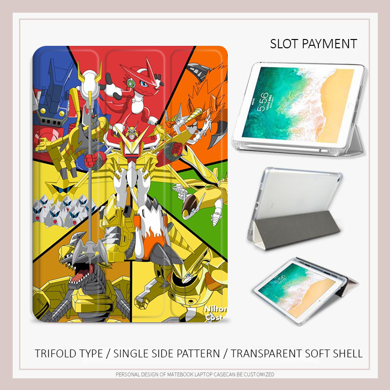 Digimon Shoutmon X7 สําหรับ mini4/5/6/7 10.2 gen5 gen6 gen9 air4/5/6/7/8 2026 air pro11 gen11 gen10 