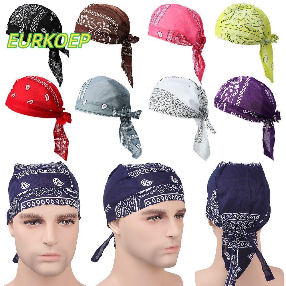 MAILE Pirate Hat Adjustable Cancer Chemo Hat Cotton Headscarf Bandana