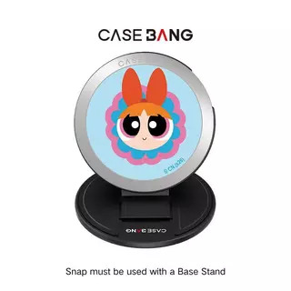Casebang Magnetic The Powerpuff Girls Series Phone Grip Stand, การออกแบบทรายดูด, รองรับแม่เหล็ก, โครงสร้างถอดออกได้แบบแม่เหล็ก