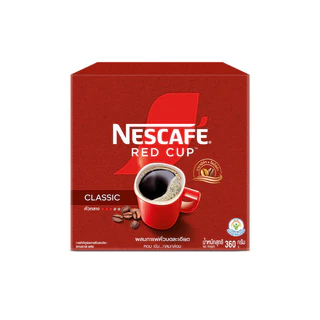 NESCAFÉ Red Cup Coffee Box เนสกาแฟ เรดคัพ กาแฟสำเร็จรูปผสมกาแฟคั่วบดละเอียด แบบกล่อง ขนาด 360 กรัม NESCAFE