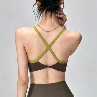 【Sportsangel 】สปอร์ตบรากันกระแทก แบบ knot cross beauty back สำหรับโยคะและยิม
