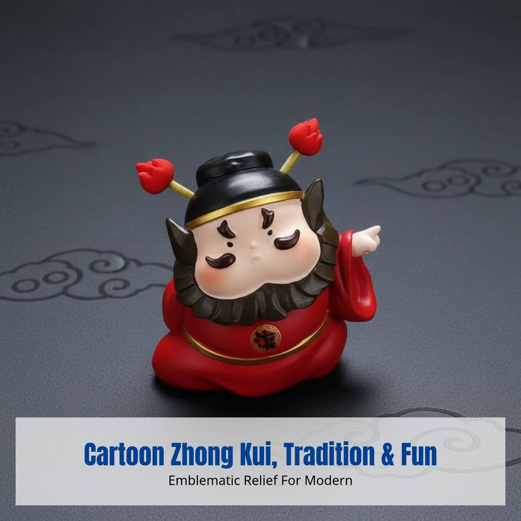 Zhong Kui Anti-Gossip Desk Decor, Office ตุ๊กตาเรซิ่น