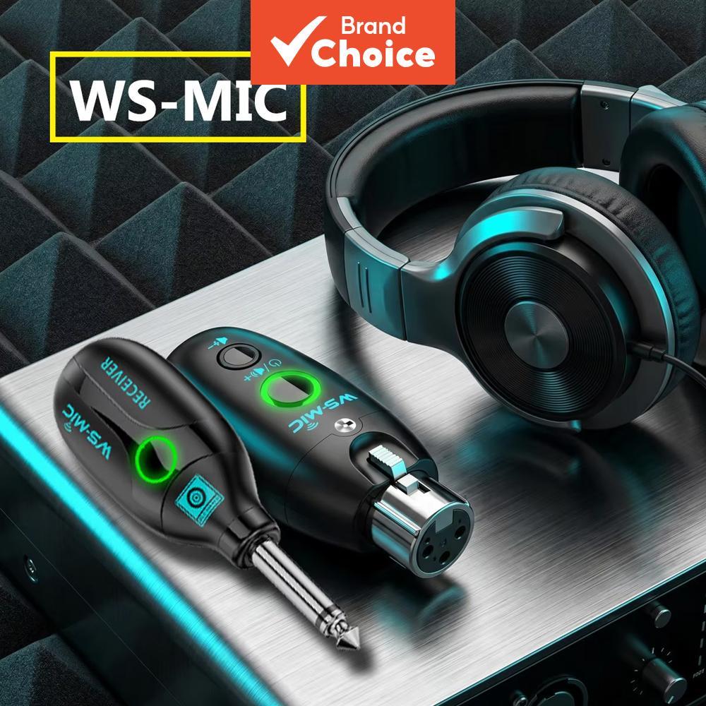 WS MIC Professional แบบไดนามิก MIC เครื่องส่งสัญญาณ Dual รุ่น 1TX 1RX 2TX 1RX 2.4G ป้องกันการรบกวนชา