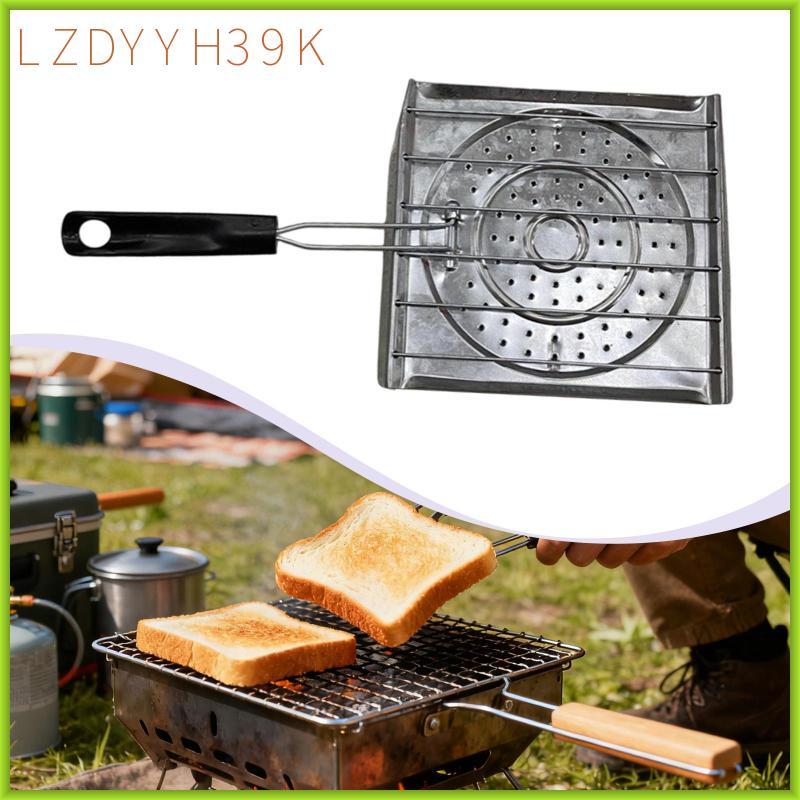 [lzdyyh39k] Camping Bread Toaster เตาย่างทําอาหารทนความร้อนสําหรับปาร์ตี้เดินป่าตกปลา
