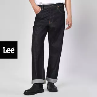 LEE กางเกงยีนส์ (ริมน้ำเงิน)ผู้ชาย คอลเลคชั่น 101 เอวสูง ทรงกระบอก ทรง Retro Straight รุ่น LE S226MRETN24 สียีนส์เข้ม