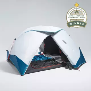 Decathlon Camping Tent 2 Seconds Easy เต็นท์สำหรับ 2 คนรุ่น 2 Seconds Easy ผ้า Fresh & Black - White/Blue