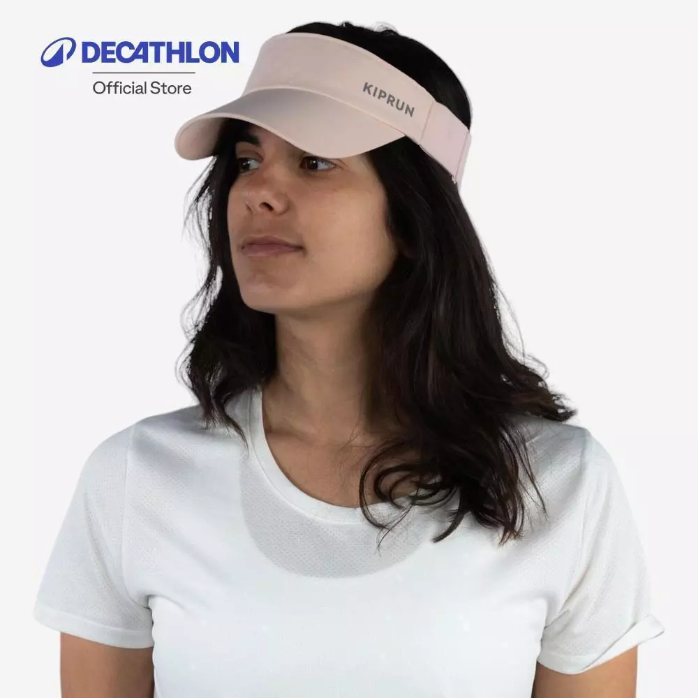 Decathlon Adult Running Visor หมวกไวเซอร์/หมวกเปิดศีรษะใส่วิ่งสำหรับผู้ใหญ่ รุ่น Kiprun V2 - Pink