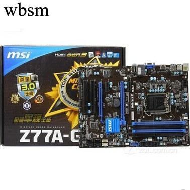 [คอลัมน์เมนบอร์ด] MSI/MSI Z77A-G41 B75 Z77 เมนบอร์ดรองรับโปรเซสเซอร์ 1155 พินหน่วยความจํา DDR3
