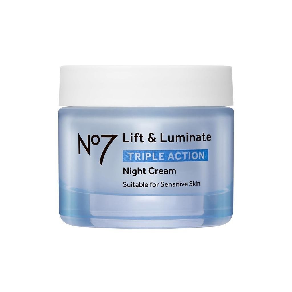 No 7Lift & Luminate Three-Effect Night Anti-Wrinkle Moisturizer, ประกอบด้วยคอลลาเจนเปปไทด์, Firming 
