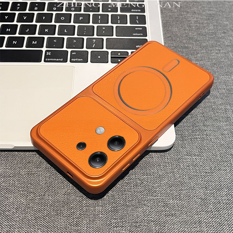 เหมาะสําหรับ Redmi Note 13 4G 13 5G 13 Pro 4G 13 Pro 5G 13 Pro Plusใหม่หนังรูปแบบ 3Dแหวนแม่เหล็กหลายสีAnti Dropเคสโทรศัพท์0083