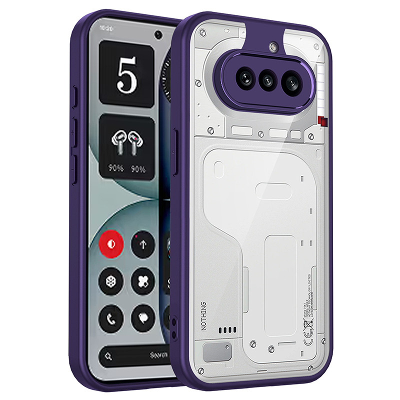 สําหรับ Nothing Phone 4a Pro 4b Nothing Phone 3 3a Pro 3a Lite 2a Plus Nothing CMF Phone 1 2 Pro โปร่งใส Matte เคสโทรศัพท์กล้องป้องกันกันกระแทกซิลิโคนแข็ง