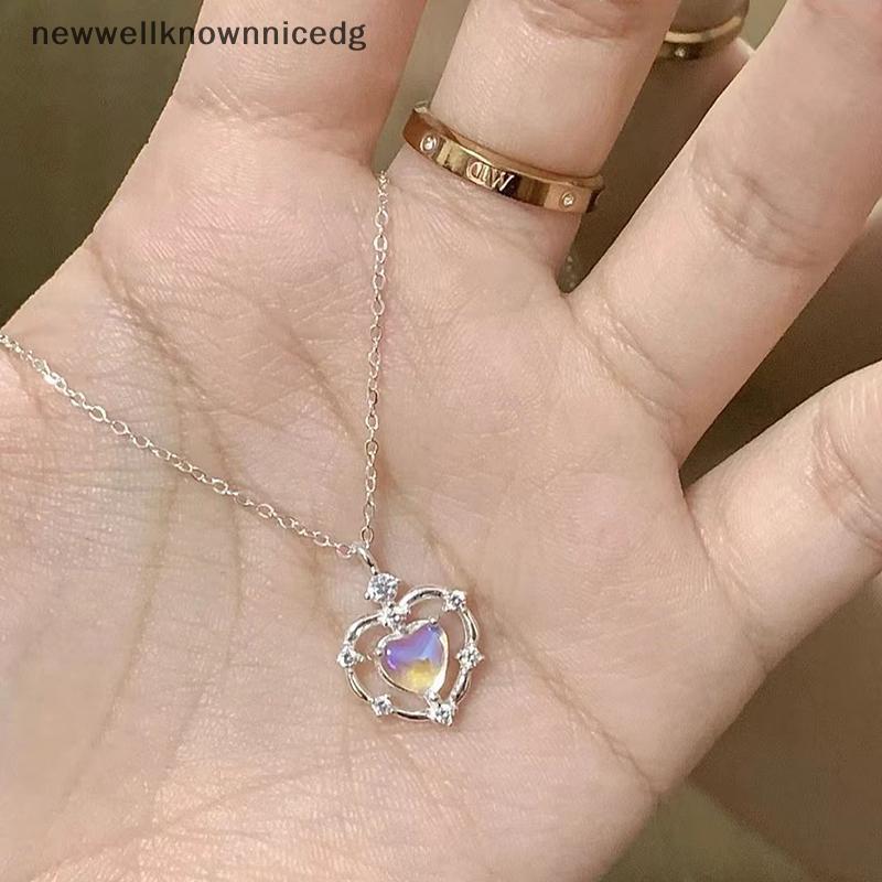 Newwellknownnicedg Neon Hollow Heart สร้อยคอ Simple สร้อยคอเครื่องประดับของขวัญ CCD