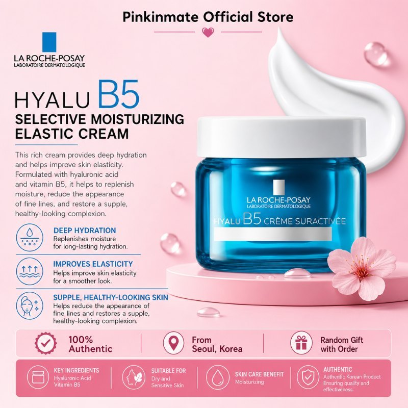 La Roche-Posay Hyalu B5 Selective Moisturizing Elastic Cream 50ml 1 Korean Skincare Daily Beauty Car