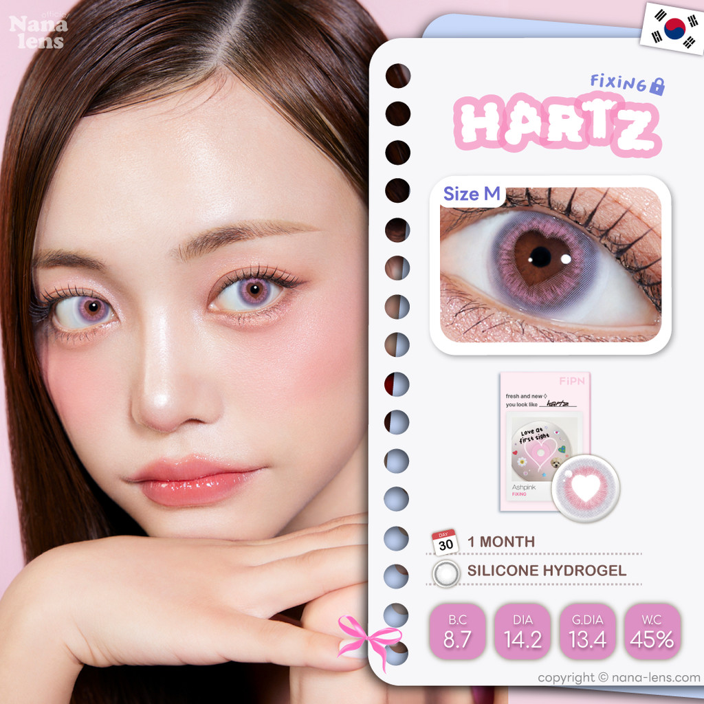MYFiPN Hartz [Fixing Lens] #เลนส์ไม่หมุน 💗 คอนแทคเลนส์รายเดือน #Nanalens
