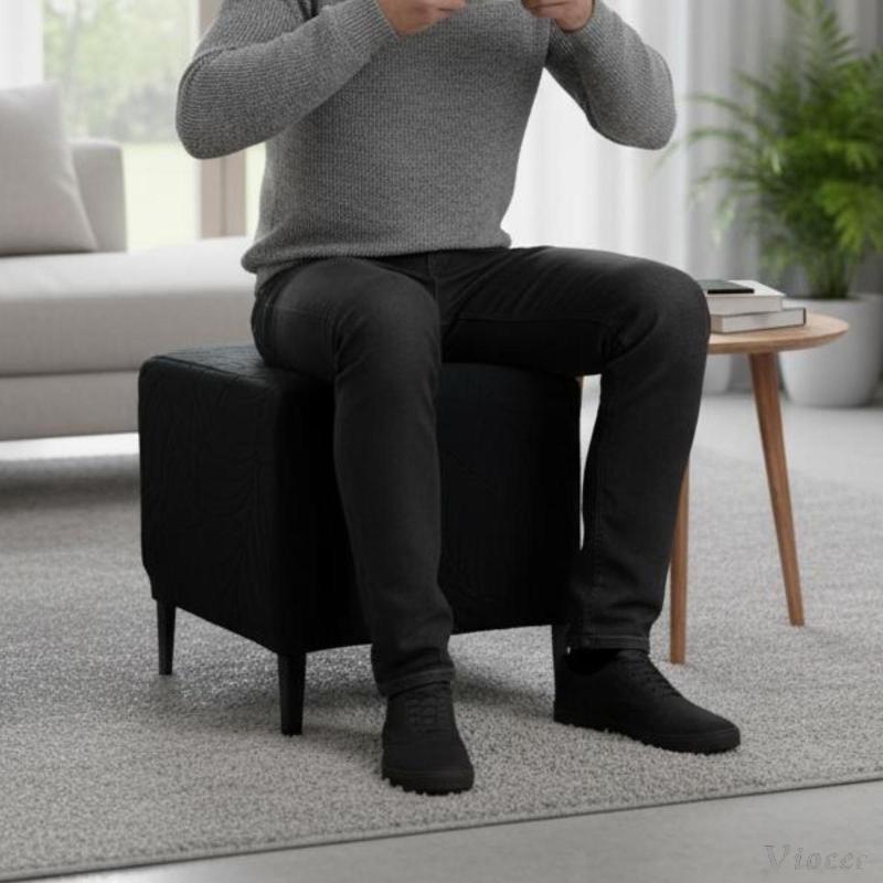 [Viocee] Ottoman Slipcover Ottoman Slipcover Stretch 6 ชิ้น