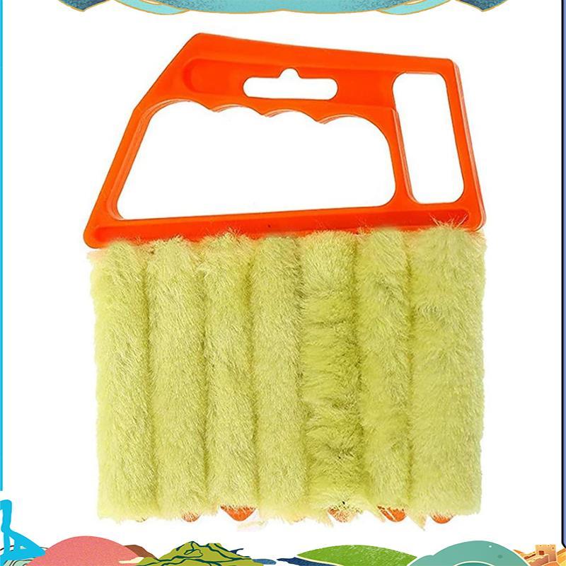 7 Tooth Blind Cleaner Brush - Mini Hand-Held Cleaner Brush Shutter Brush Air Conditioner แปรงทําความ