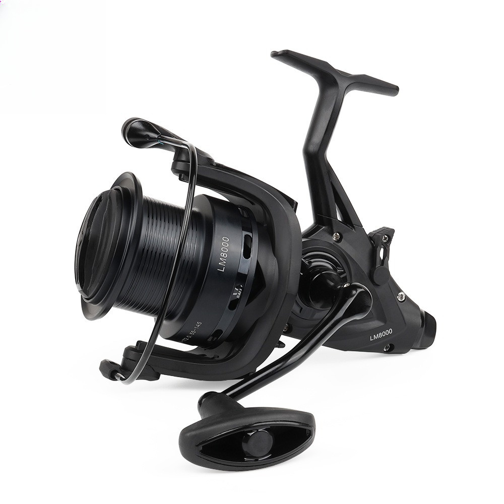 Professional ปลาคาร์พตกปลา LM-8000/8000S ตกปลา Reel 7 + 1bbs ยาวหล่อโลหะ Reel ถ้วย Spinning
