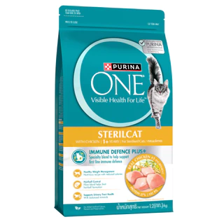 [เลือกขนาดได้] PURINA ONE STERILCAT อาหารแมว สูตรแมวโต ทำหมัน
