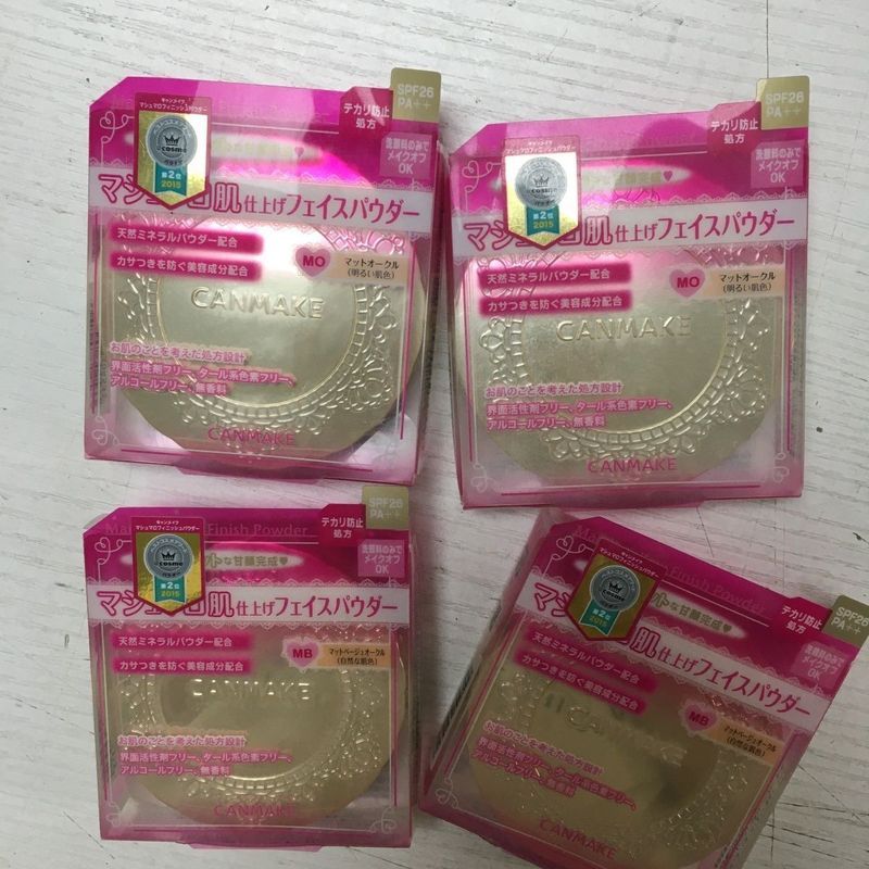 ญี่ปุ่น Japan Canmake Ida Marshmallow Pressed Powder Oil Control Fixing แต่งหน้ายาวนานตัดสาวคอนซีลเล