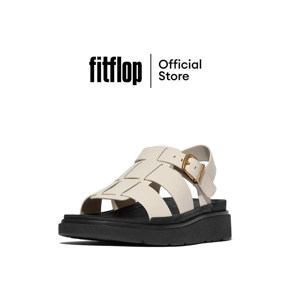 FITFLOP GEN-FF LEATHER FISHERMAN รองเท้าแตะแบบรัดส้นผู้หญิง รุ่น IZ1-A99 สี BEIGE