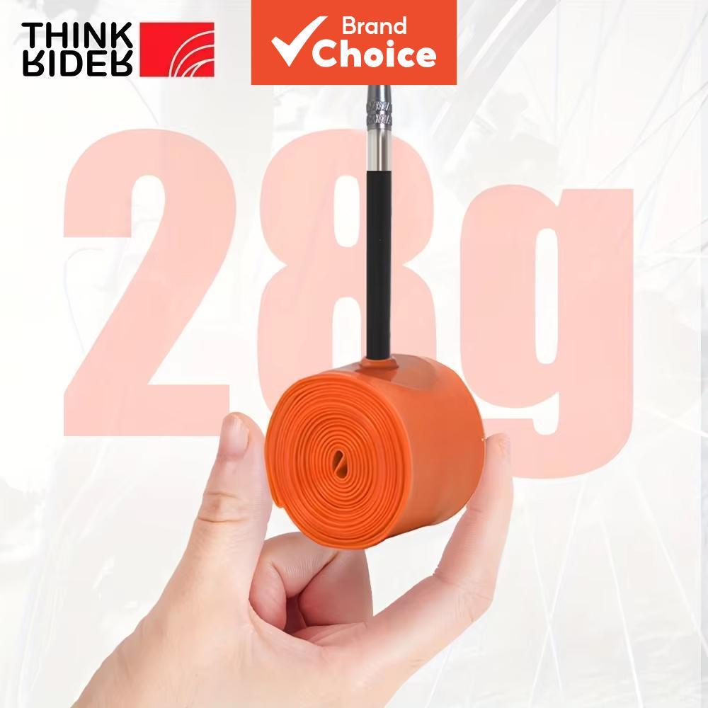 ThinkRider 1 ชิ้น ท่อในจักรยานถนน TPU 28 กรัม 700x18/25/28/32 มม. วาล์วฝรั่งเศส ยาว 65 มม.