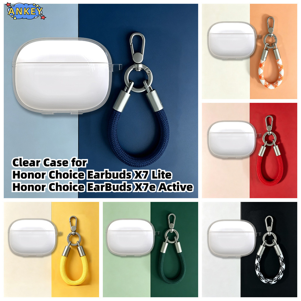 Compatible with Honor Choice Earbuds X7e Active Bluetooth Earbuds Transparent TPU Protective Case Ho