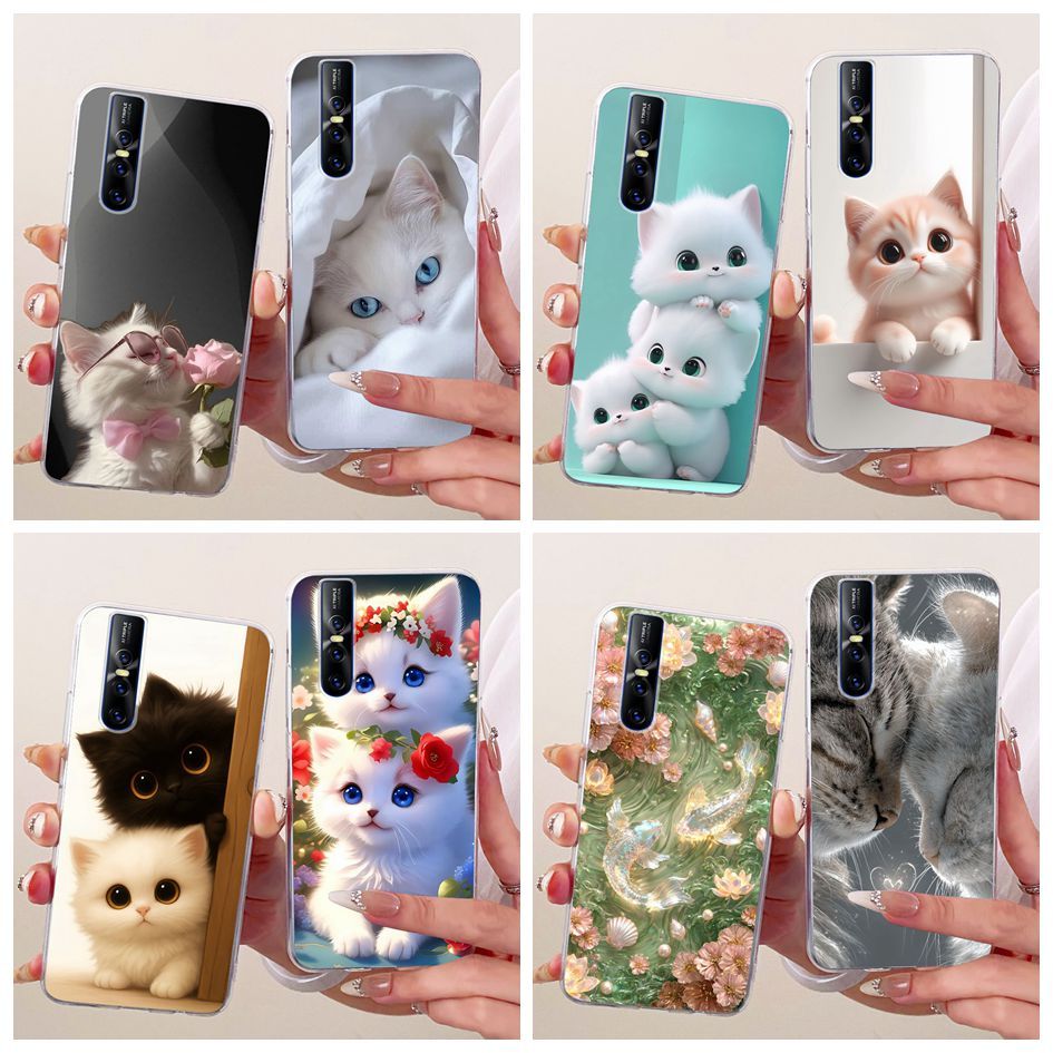 สําหรับ Vivo V15 Pro กรณี 1819 น่ารักตลกน่ารักการ์ตูนพิมพ์ซิลิโคนอ่อนนุ่มเคสโทรศัพท์สําหรับ Vivo V15