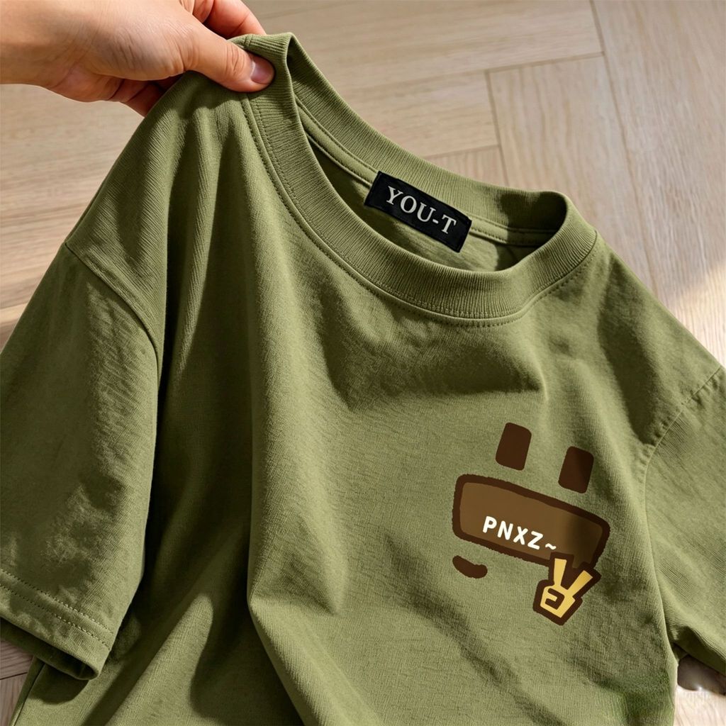 🌷ChillTee🌷เสื้อยืดผู้หญิง ผ้าCOTTON โคตรนุ่ม สกรีนลาย "PNXZ"เกาหลี มินิมอล เสื้อยืดคอกลมOVERSIZE unisex【COD】