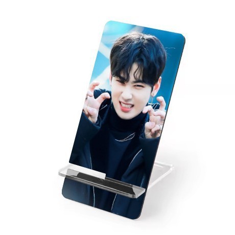 Cha EunWoo ขาตั้งอะคริลิค Cha EunWoo ที่วางโทรศัพท์อะคริลิคเดสก์ท็อปตกแต่งสินค้าคนดังสไตล์เดียวกัน
