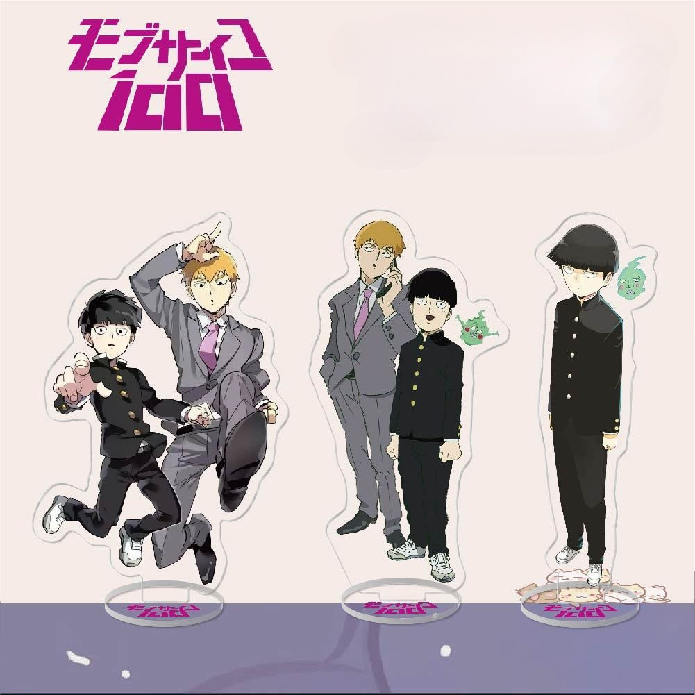 อะนิเมะ Mob Psycho 100 Reigen Arataka Ekubo Ritsu อะคริลิครูปโต๊ะตกแต่งของขวัญ