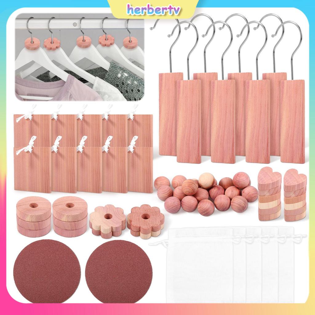 67 ชิ้น Cedar ไม้ Plank Bundle เสื้อผ้า Cedar Block สําหรับตู้ตู้ตู้ชั้นวาง SHOPSBC8962