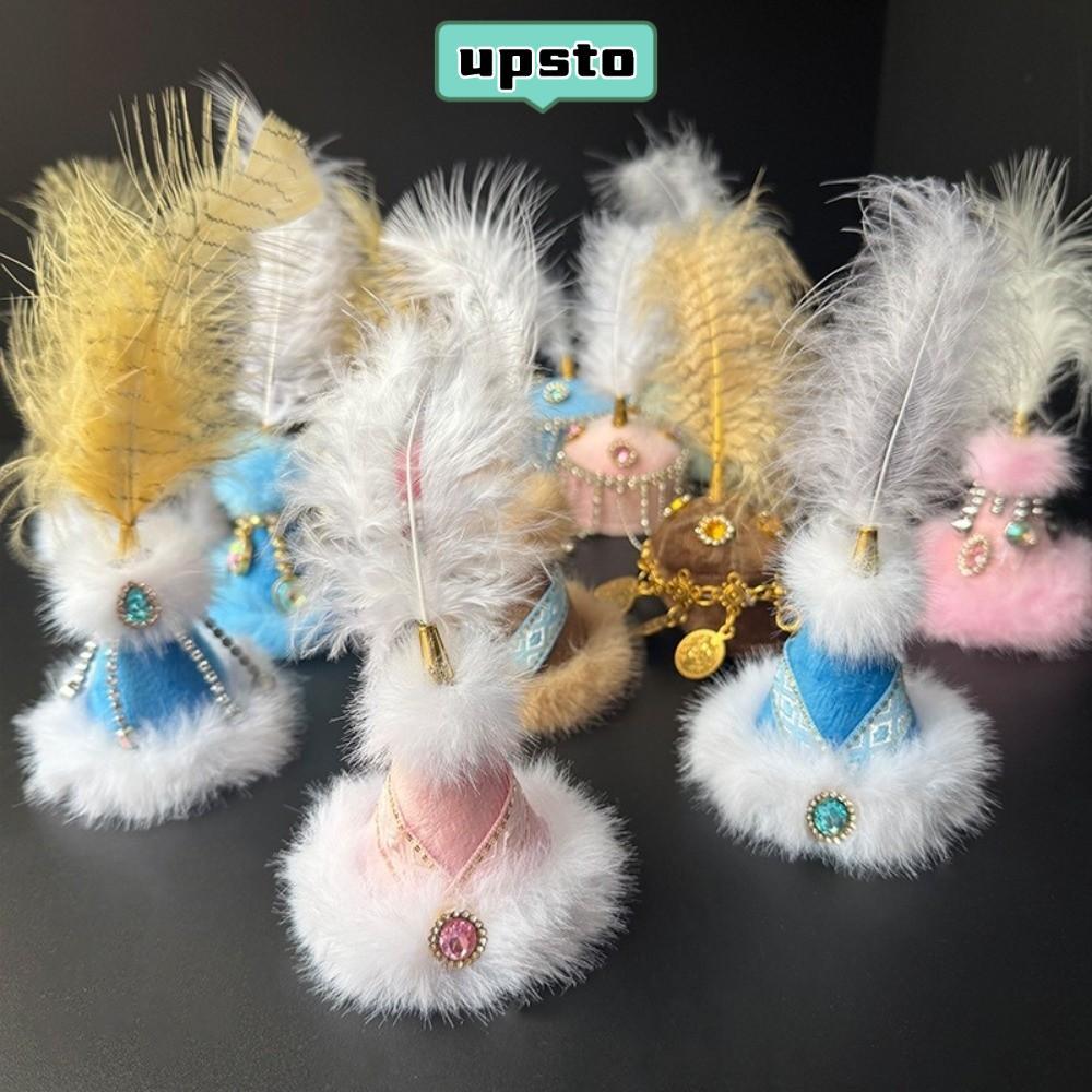 UPSTO MINI Pointed หมวก,สําหรับเส้นรอบวงศีรษะ 5-7 ซม.ชี้ Thnic ตกแต่งหมวก, MINI Rhinestone ตุ๊กตาอุป