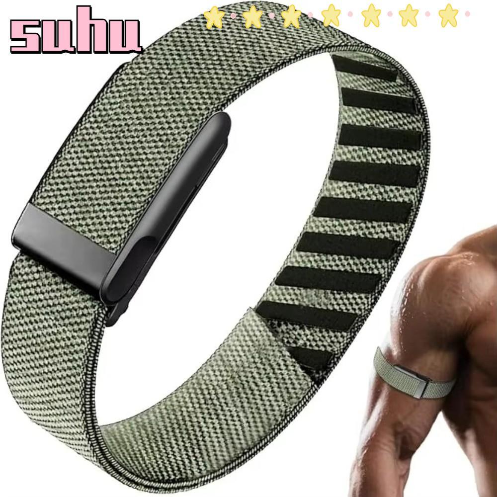 SUHUHD Bicep Bands สําหรับ Whoop 5.0, ปรับไนลอนฟิตเนส Band, เปลี่ยน Breathable Elastic Tracker สําหร