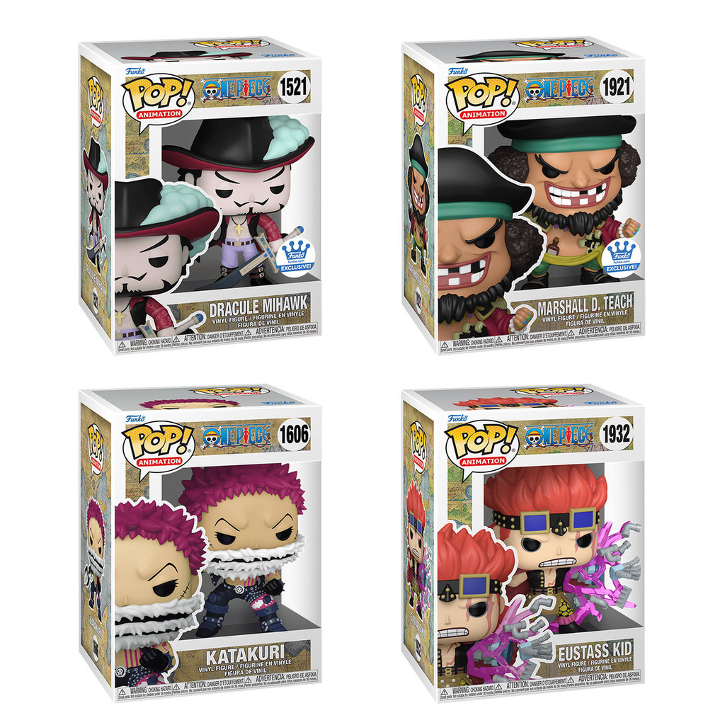 Funko Pop One Piece One Piece One Piece One Piece Shanks Blackbeard Kidd อินเทรนด์เล่นฟิกเกอร์