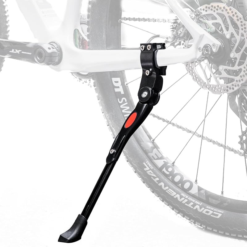 ROCKBROS Bicycle Kickstand Stand for Road Bikes and Cross Bikes, Adjustable Length for Bikes Under 2