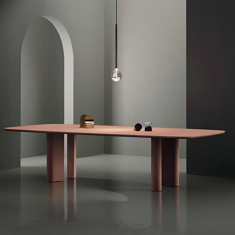 Solid wood long table, modern minimalist dining table, office desk, writing desk, meeting table