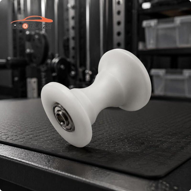 [Baoblaze] Fitness Pulley Wheel White Ball Bearing Pulley Wheel อุปกรณ์ออกกําลังกายส่วนแม้ความจุสูงโ