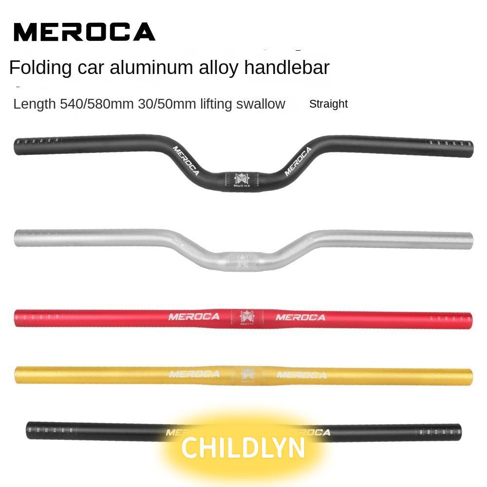 CHILDLYN จักรยาน Riser Handlebar, 25.4X540/580mm MEROCA แฮนด์จักรยาน, ทนทานตรง/เลื่อนอลูมิเนียมอุปกรณ์เสริมขี่จักรยานสําหรับจักรยานเสือภูเขา