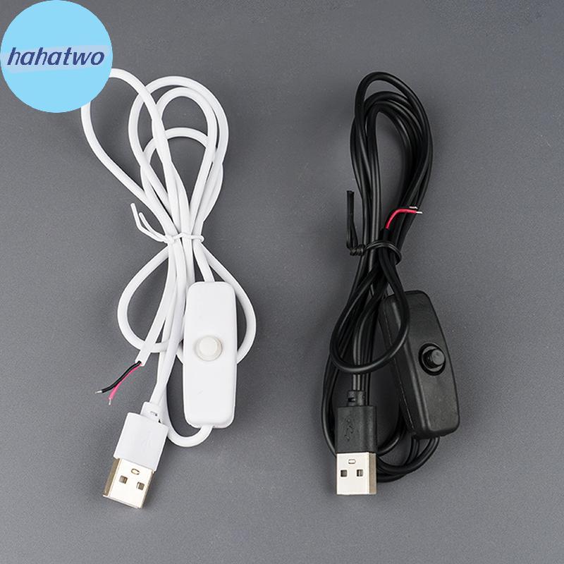 Ha 5V สวิทช์สายไฟ 1 M/1.5 M USB ชาย 2 Core การเชื่อมต่อสาย 501 ปุ่ม ON OFF 2A สําหรับ LED Strip โคมไ