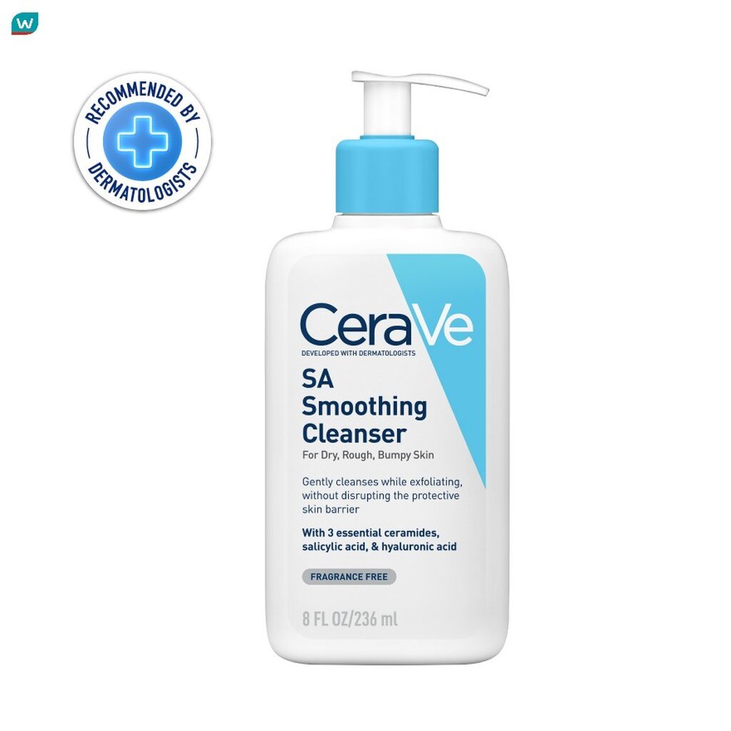 Cerave โฟมล้างหน้า Cerave สีฟ้า เซราวี เอสเอ สมูทติ้ง คลีนเซอร์ 236 มล.