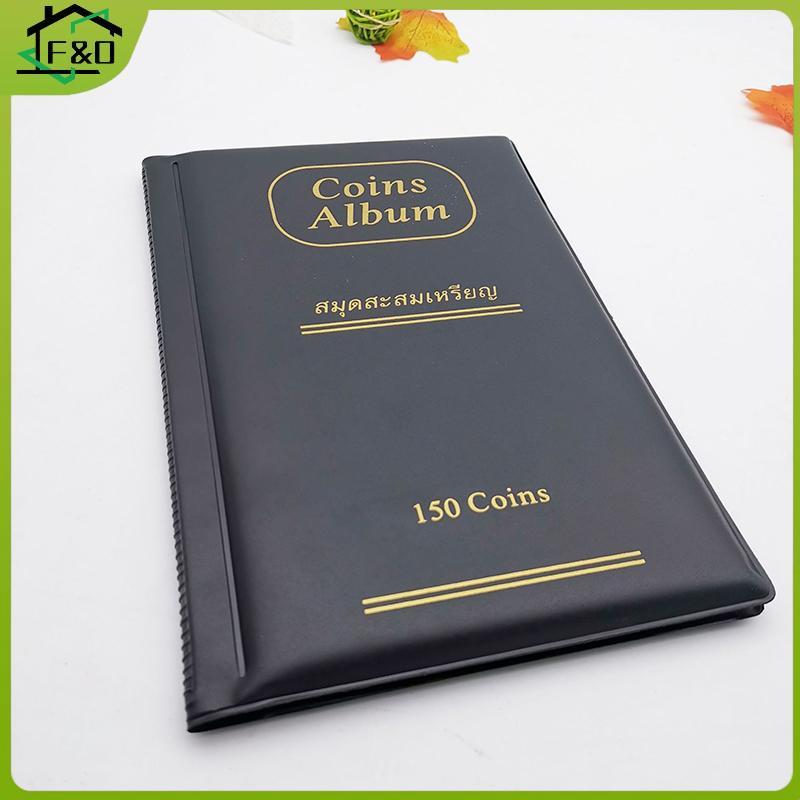 F&O รวบรวมอัลบั้มเงิน 150 Poets Coins Collection อัลบั้มหนังสือสําหรับนักสะสมที่ใส่เหรียญอัลบั้ม Min