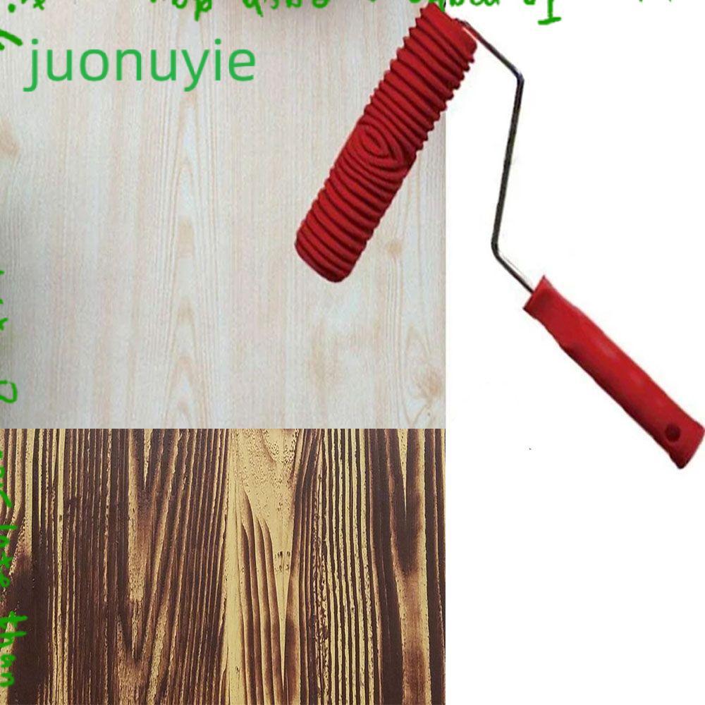 JUONUYIE Wood Grain Paint Roller Wall Brush Arts DIY Paint Texture