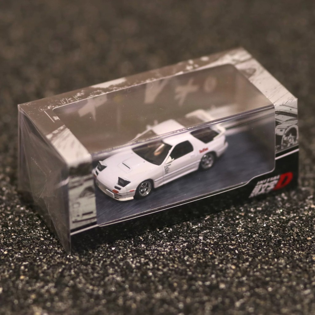[คลังสินค้าพร้อม] 1: 64 Hobby Japan Mazda RX-7 (FD3S) Project D Initial D White Ready Stock ใหม่เอี่