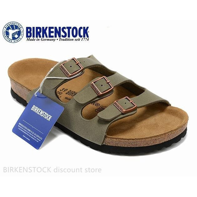 Boken Green Oil Wax Leather Sandals Men/Women, Florida 34-46