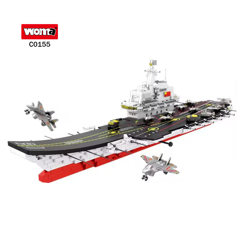 WOMA ของเล่นที่กําหนดเองทหารสงครามเรือรบเรือรุ่นการศึกษา Div อิฐบล็อกอาคารเรือรบสําหรับผู้ใหญ่ตกแต่ง