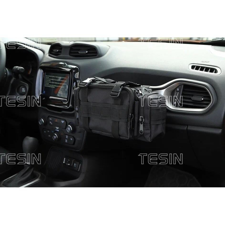 【QJ】TESIN จัดเก็บสําหรับ JEEP Wrangler JK JL Trunk Anti-ROLL กระเป๋ามัลติฟังก์ชั่อุปกรณ์เสริมสําหรับ