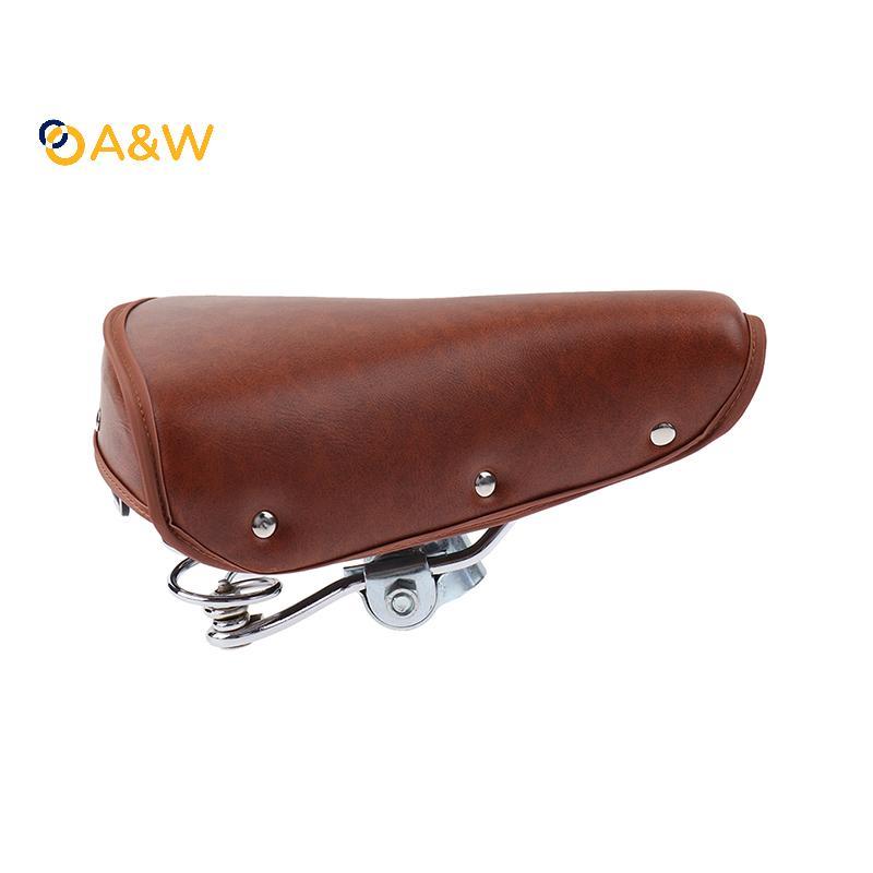A&W Vintage Retro Bike Cycle PU Leather Seat Springfortable Seat