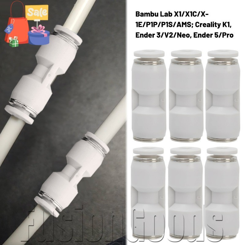 [Trusted] 3D เครื่องพิมพ์ PTFE Tube PNEUMATIC Connector - สําหรับ 3D เครื่องพิมพ์ส่วน - 1.75 มม. Fil