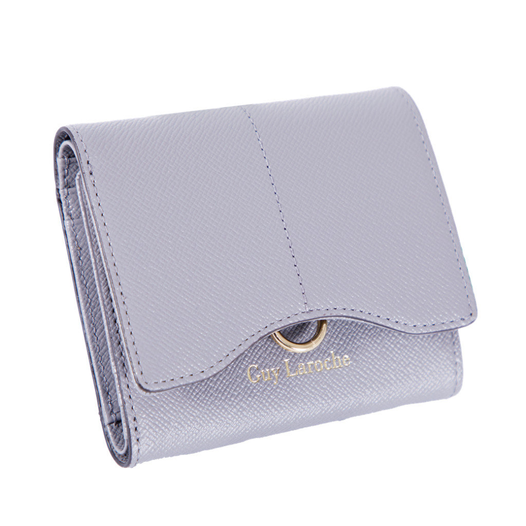 Guy Laroche กระเป๋าสตางค์ผู้หญิง 3 พับสั้น สีเทา รุ่น AGP09112S6GYS